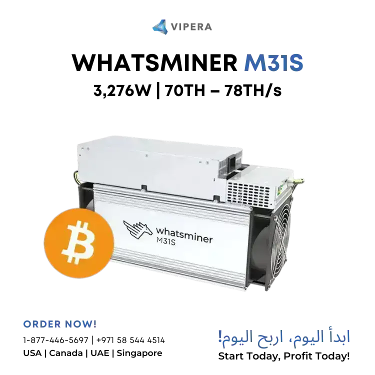 MicroBT Whatsminer M31S 70TH – 78TH 3276W