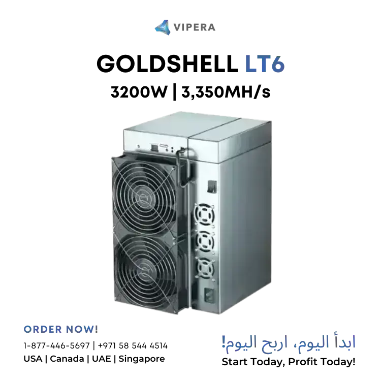 Goldshell LT6 3,350MH/s 3200W (LTC/DOGE)