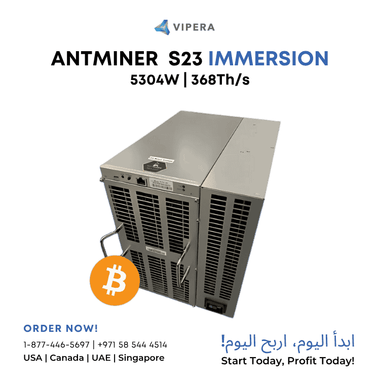 Bitmain Antminer S23 Immersion 368Th Bitcoin Miner