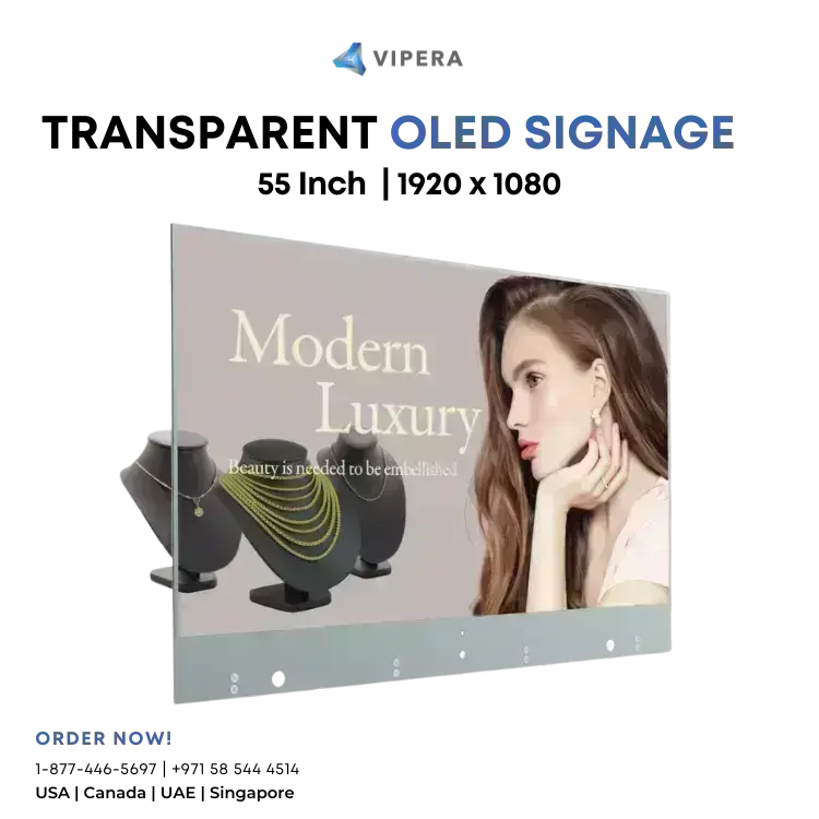 Transparent OLED Signage