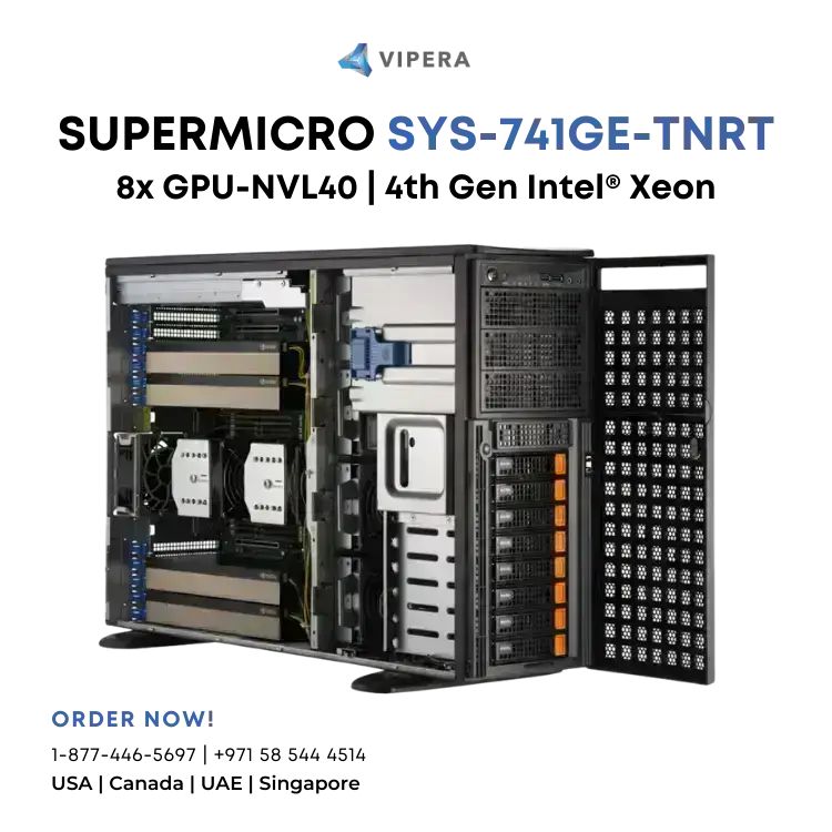 Supermicro SuperServer SYS-741GE-TNRT HGX H100 Server