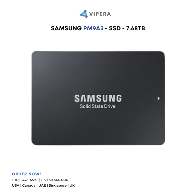 Samsung PM9A3 7.68Tb U.2 PCIe 4.0 x4 NVMe Datacenter SSD
