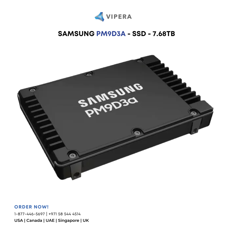 Samsung MZWL67T6HBLC-00AW7 PM9D3a 7.68 TB SSD - U.2 - PCIe NVMe 5.0 x4