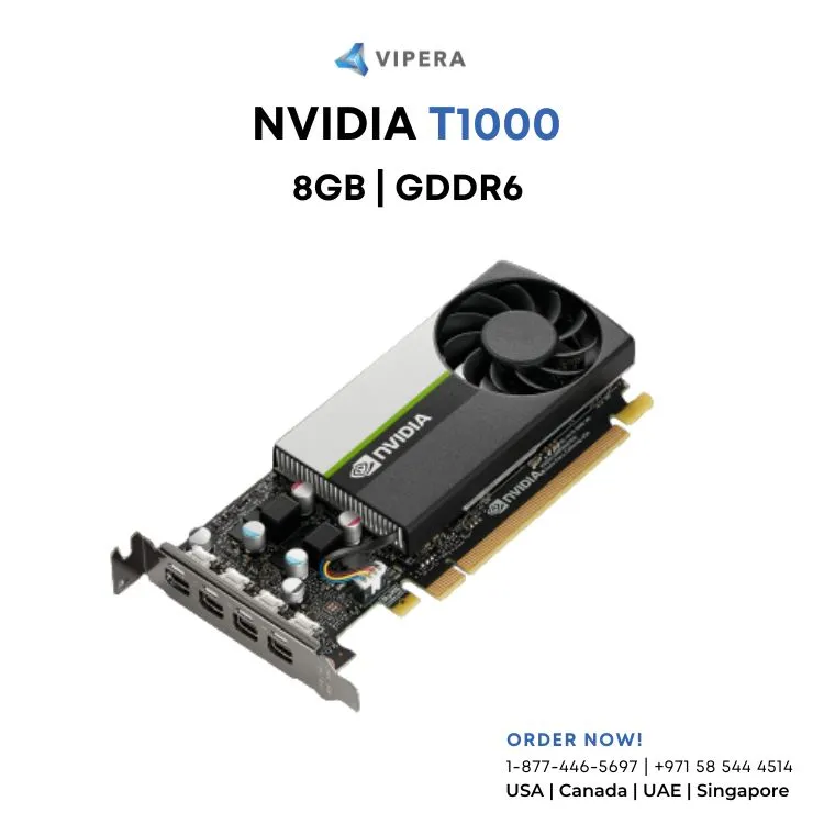 NVIDIA T1000 8GB Professional Graphics Card | Viperatech