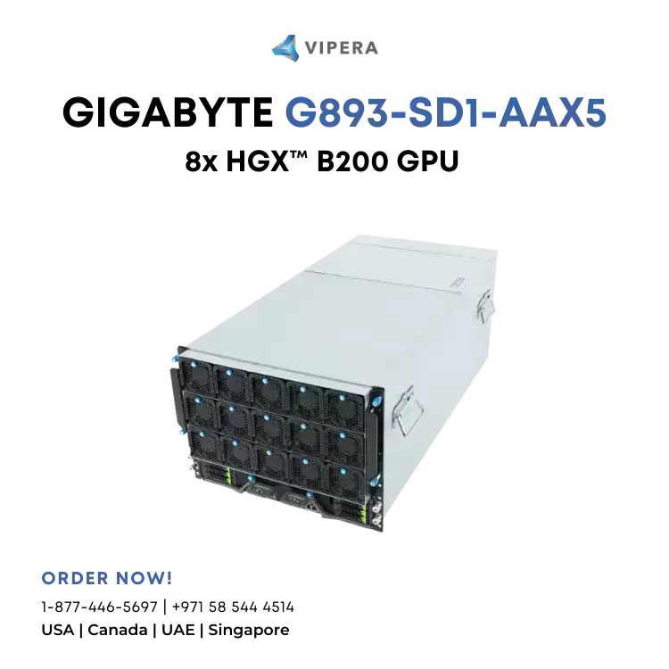 GIGABYTE G893-SD1-AAX5 HGX™ B200 8-GPU Server