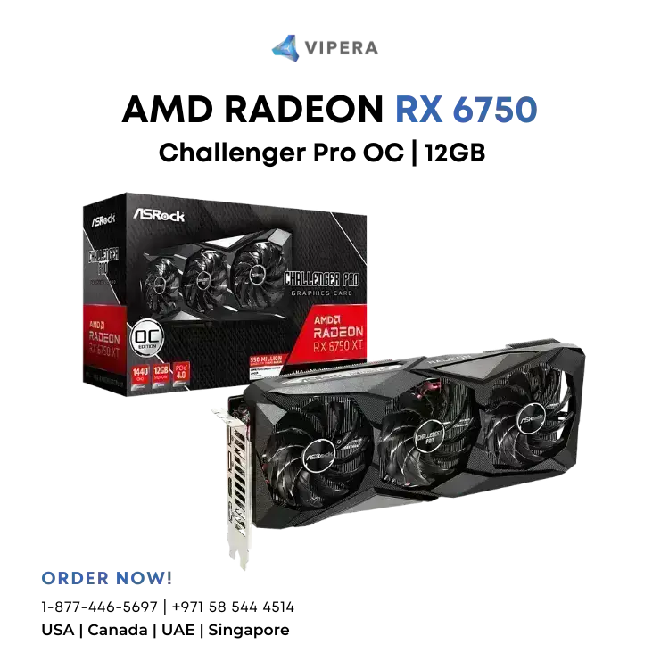 AMD Radeon™ RX 6750 XT Challenger Pro 12GB OC