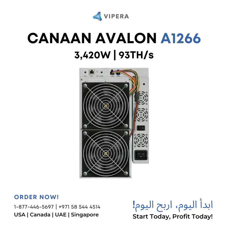 Canaan AvalonMiner A1266 100TH/s 3500W