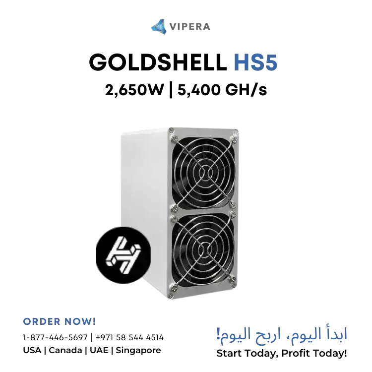 Goldshell HS5 5,400 GH/s 2650W (HNS/SC)