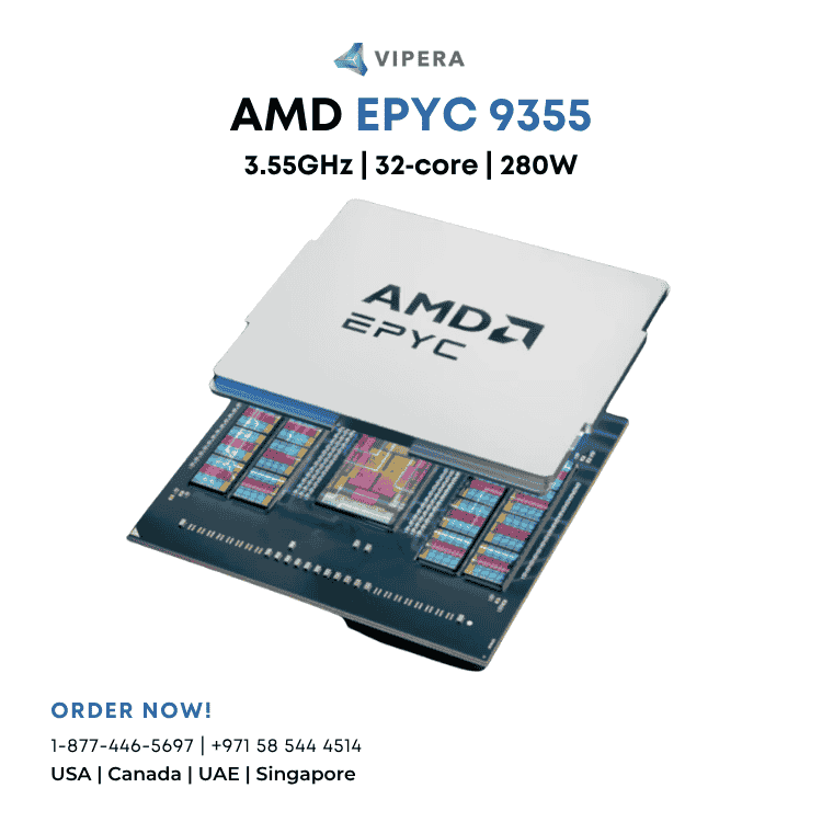 AMD EPYC 9355 3.55GHz 32‑core 280W Processor