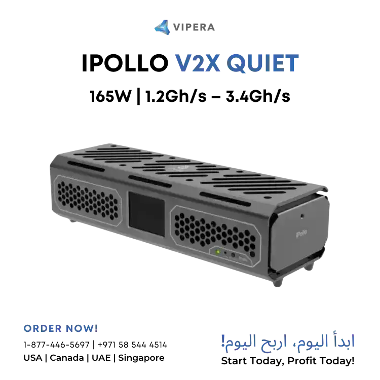 IPollo V2X Quiet Home 1.2Gh/s – 3.4Gh 165W (ETC/ETHW)