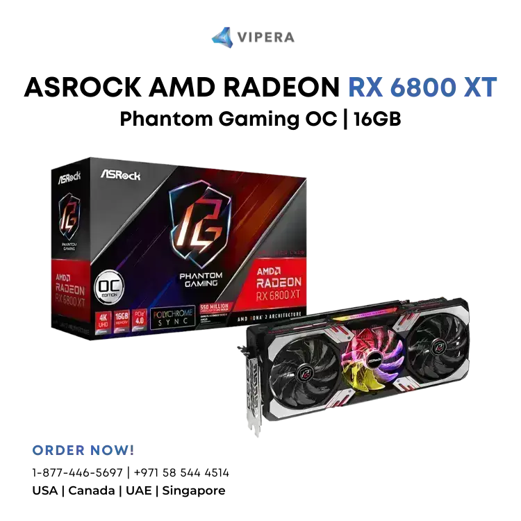 ASROCK AMD Radeon RX 6800 XT Phantom Gaming 16GB OC