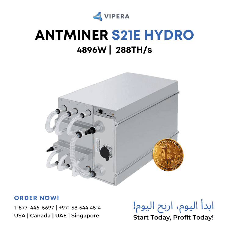 Bitmain Antminer S21e Hydro Bitcoin Miner