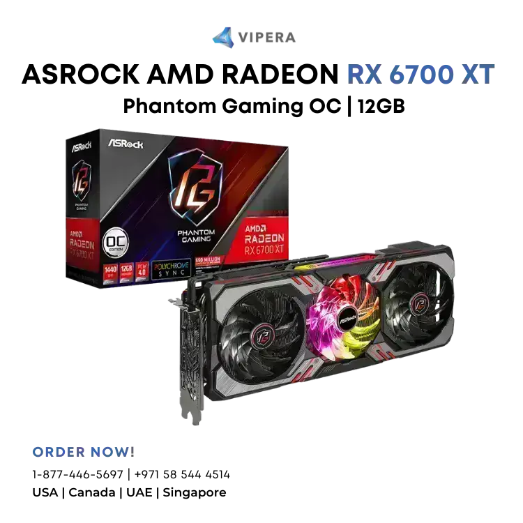 ASROCK AMD Radeon RX 6700 XT Phantom Gaming 12GB OC