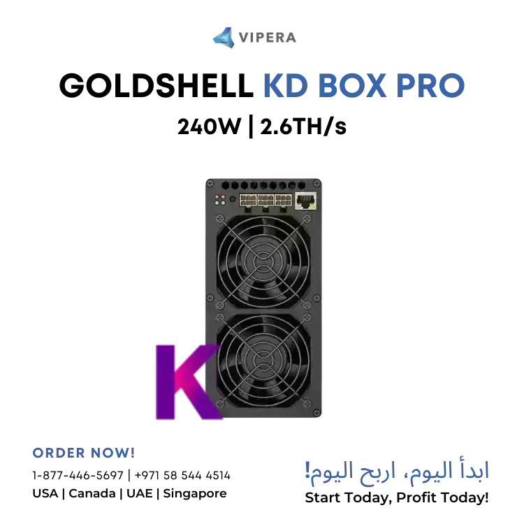 Goldshell KD-BOX Pro 2.6TH/s 240W (KDA)