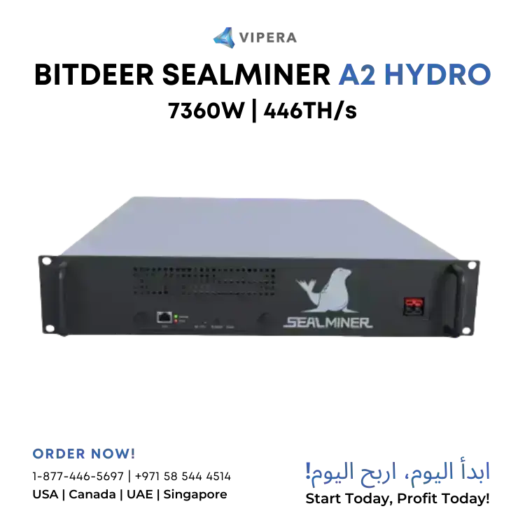 Bitdeer SealMiner A2 Hydro 446TH/S Bitcoin Miner