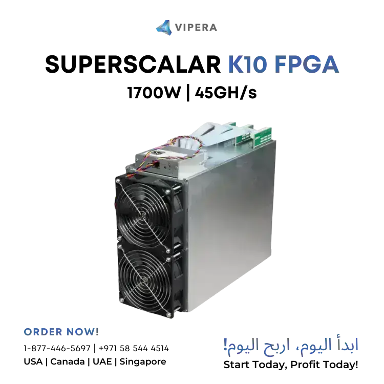Superscalar K10 FPGA 45GH/s 1700 W (KAS/RXD/IRON/ALPH)