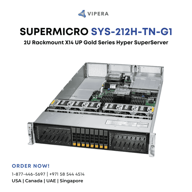 Supermicro SYS-212H-TN-G1 2U Rackmount X14 UP Gold Series Hyper SuperServer