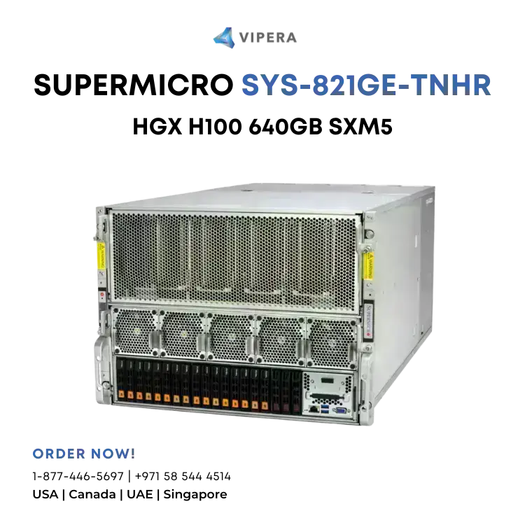 SuperMicro SuperServer SYS-821GE-TNHR SXM5 640GB HGX H100
