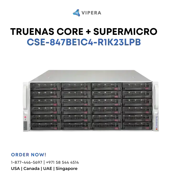 TrueNAS CORE + Supermicro CSE-847BE1C4-R1K23LPB