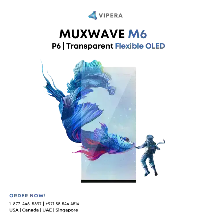 MUXWAVE M6 Ultra-thin Ultra-Clear Transparent Flexible OLED