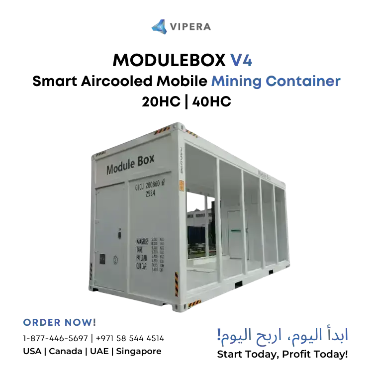 ModuleBox V4 Smart Aircooled Mobile Mining Container 20HC 40HC