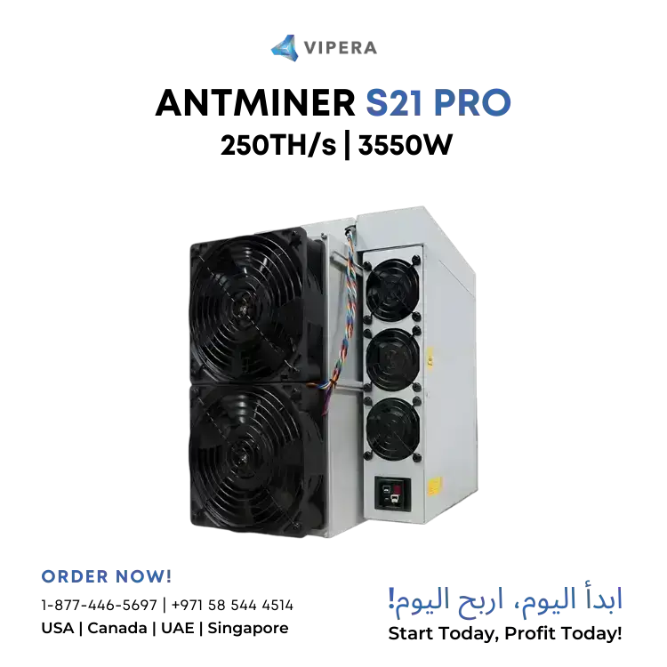 Bitmain Antminer S21 Pro+ 234TH/s 3500W